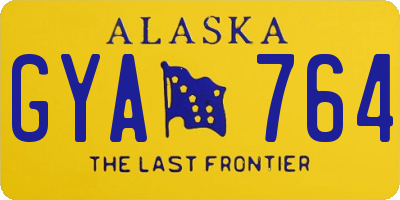 AK license plate GYA764