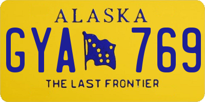 AK license plate GYA769
