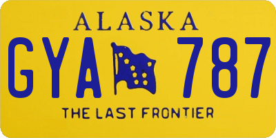 AK license plate GYA787