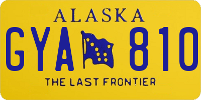 AK license plate GYA810
