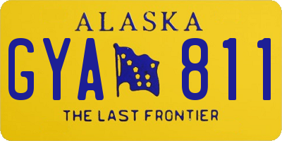 AK license plate GYA811