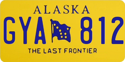 AK license plate GYA812