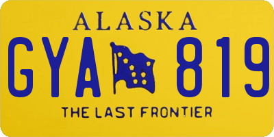 AK license plate GYA819