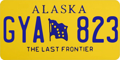 AK license plate GYA823