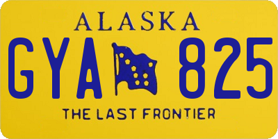 AK license plate GYA825
