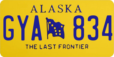 AK license plate GYA834