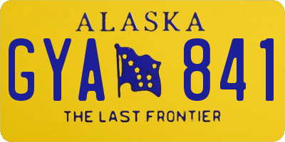 AK license plate GYA841