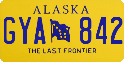 AK license plate GYA842