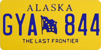 AK license plate GYA844