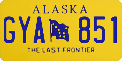AK license plate GYA851