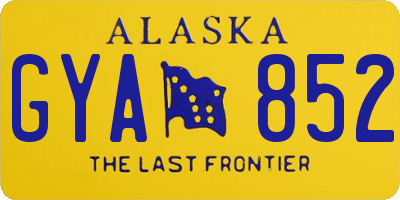 AK license plate GYA852