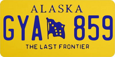 AK license plate GYA859