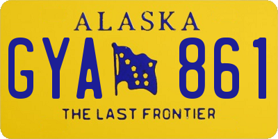 AK license plate GYA861
