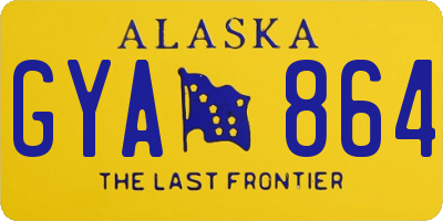 AK license plate GYA864