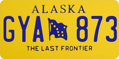 AK license plate GYA873