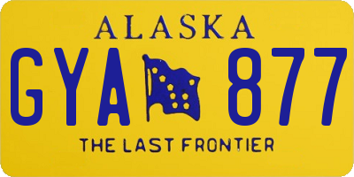 AK license plate GYA877