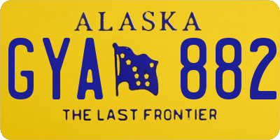 AK license plate GYA882