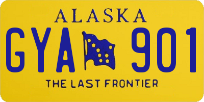 AK license plate GYA901