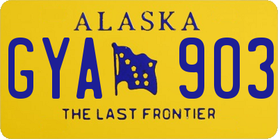 AK license plate GYA903