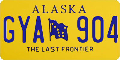 AK license plate GYA904