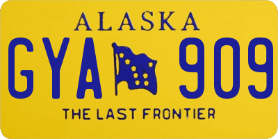 AK license plate GYA909