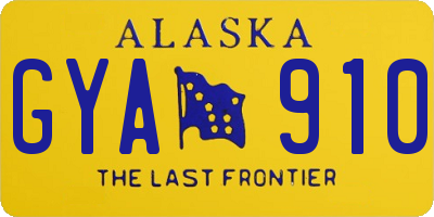 AK license plate GYA910