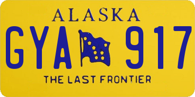AK license plate GYA917