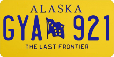 AK license plate GYA921