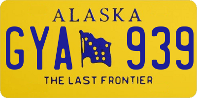 AK license plate GYA939