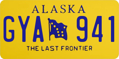 AK license plate GYA941