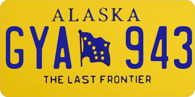 AK license plate GYA943