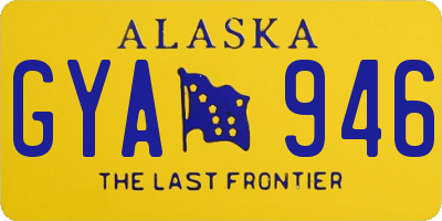 AK license plate GYA946