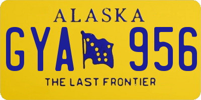 AK license plate GYA956