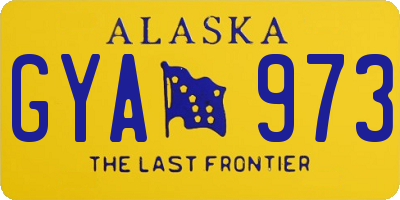 AK license plate GYA973