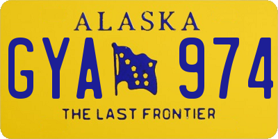 AK license plate GYA974