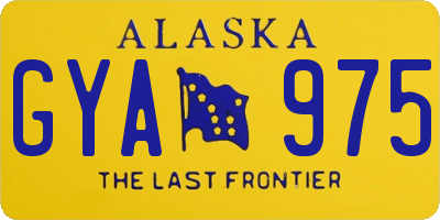 AK license plate GYA975