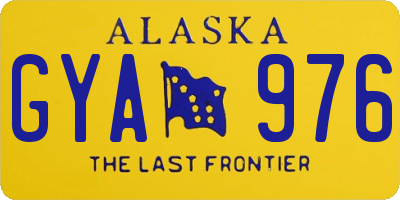 AK license plate GYA976