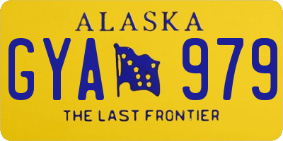 AK license plate GYA979