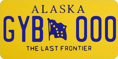 AK license plate GYB000