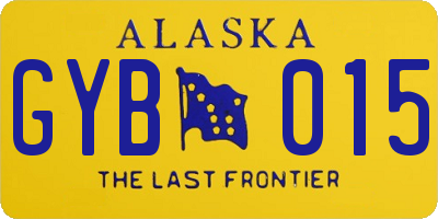 AK license plate GYB015