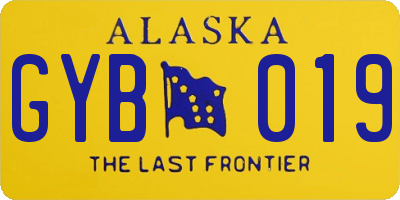 AK license plate GYB019