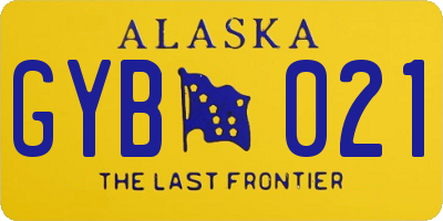 AK license plate GYB021