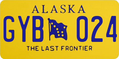 AK license plate GYB024