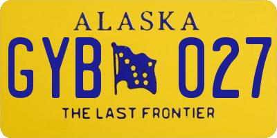 AK license plate GYB027