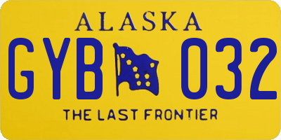 AK license plate GYB032