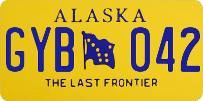 AK license plate GYB042