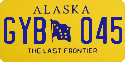 AK license plate GYB045