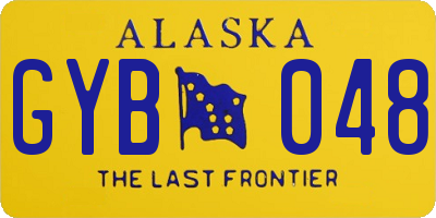 AK license plate GYB048