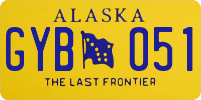 AK license plate GYB051
