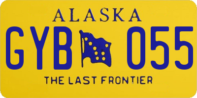 AK license plate GYB055